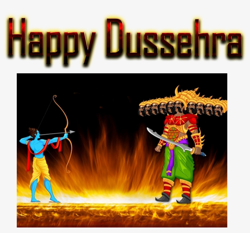 Download Happy Dussehra Hd Images Wallpapers Source - Dussehra Festivals Of India, transparent png #4434463