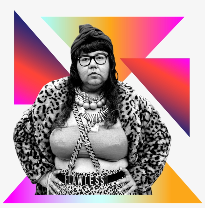 Photo Illustration Of Virgie Tovar In Black And White - Illustration, transparent png #4434505