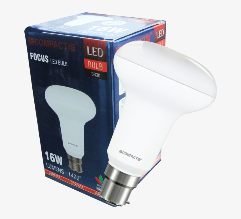 16w Focus Br30 Led Bulb B22 - Focus Bulb, transparent png #4435120