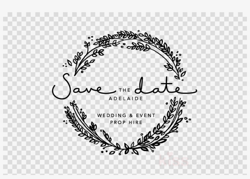 Download Save The Date Png Clipart Wedding Invitation - Save The Date Png, transparent png #4435338