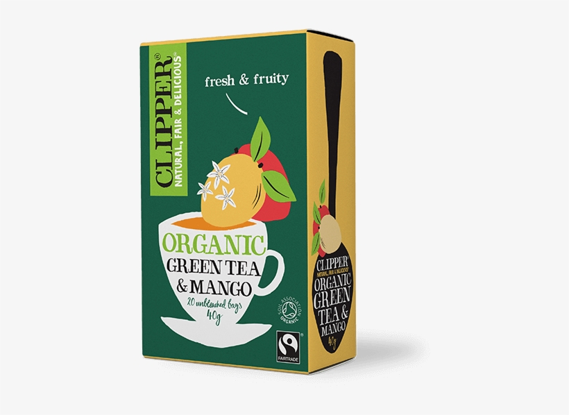 Organic Fairtrade Green Tea And Mango 20 Bags - Clipper Fairtrade Green Tea With Mango 20 Teabags, transparent png #4435449