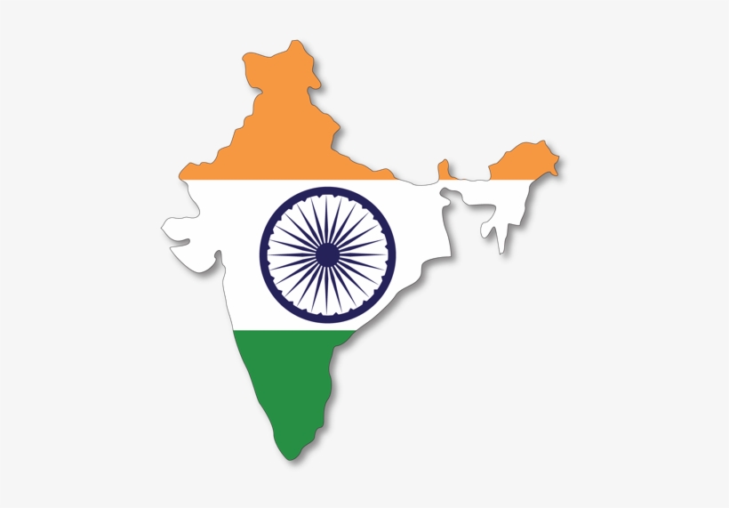 School Anthem - India Map With Flag, transparent png #4435628