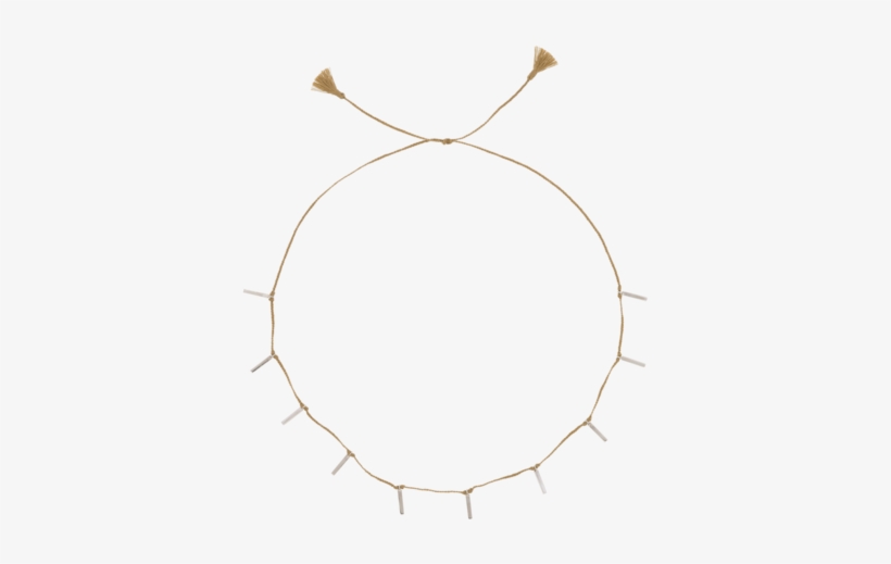 Bar Choker - Silver - Circle, transparent png #4435876