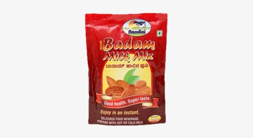 Badam Drink, 200 Gm Pouch - Nandini Milk Shop, transparent png #4436118