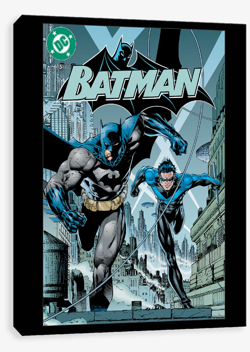 Batman Running In The City - Batman Canvases By Entertainart - Batman Running, transparent png #4436706
