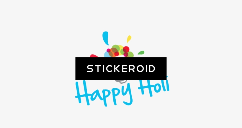 Happy Holi Text - Graphic Design, transparent png #4437508