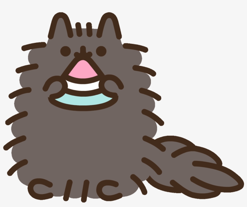 Hungry Cat Sticker Pusheen For Ios Android Giphy Gif - Pip The Cat Pusheen, transparent png #4439392
