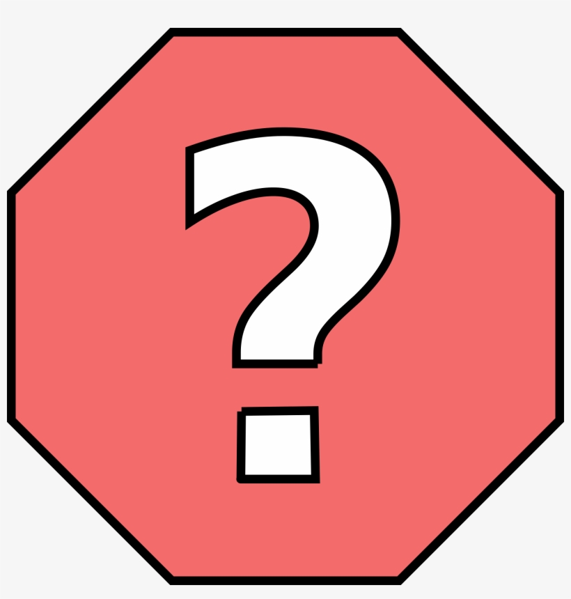 Stop Sign Template 18, Buy Clip Art - Stop Sign With Question Mark, transparent png #4439467