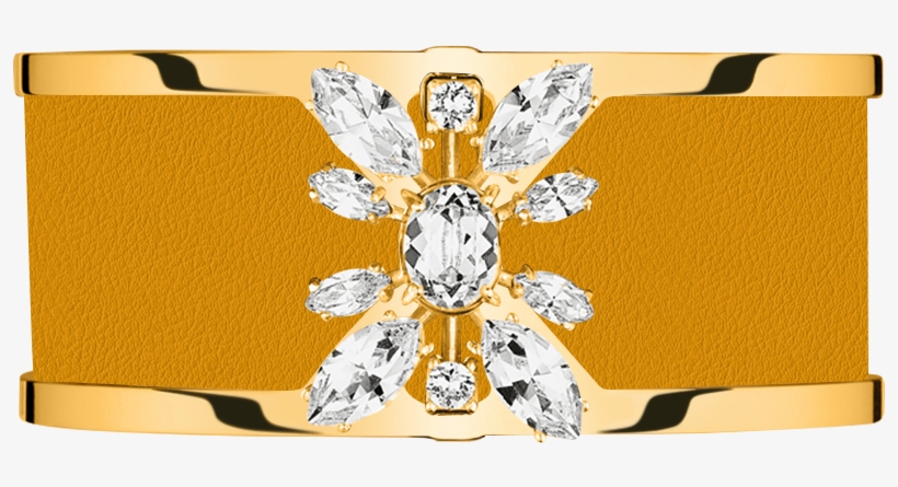 Cuff Structure 25mm Gold, Facette Removable 25mm Clip - Les Georgettes, transparent png #4439720