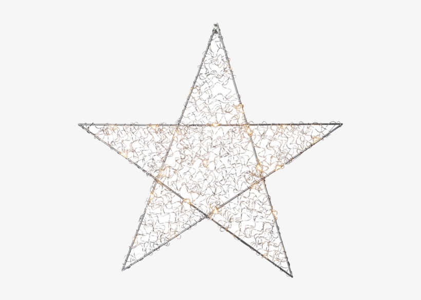 Star Trading Stjerne Loop, 47 Cm Unisex - Loop - Chrome-coloured Led Star 47 Cm, transparent png #4440302