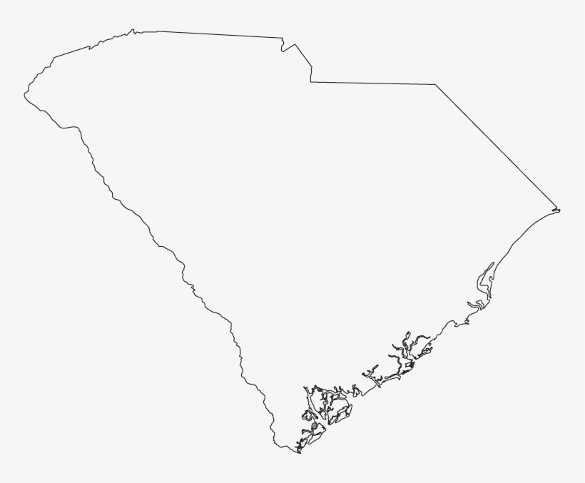 North Carolina State Outline Png Black And White Library - South Carolina Colony Outline, transparent png #4440633