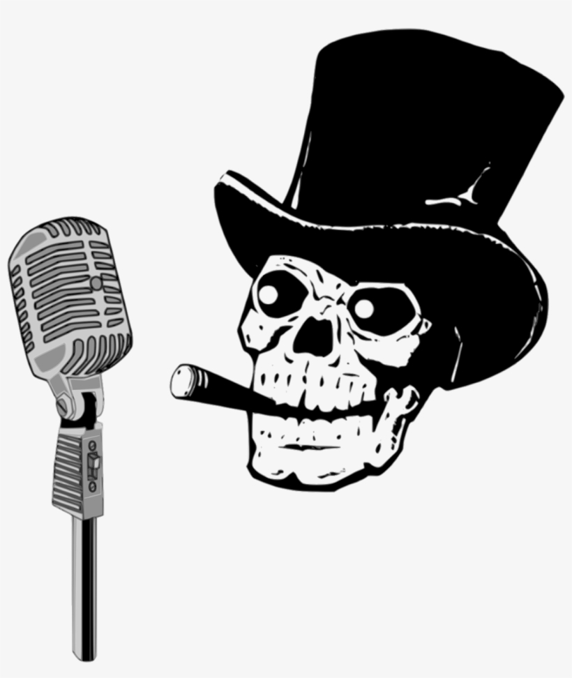 Announcer Humor Music Skeleton Png Image - Esqueleto Locutor, transparent png #4440881