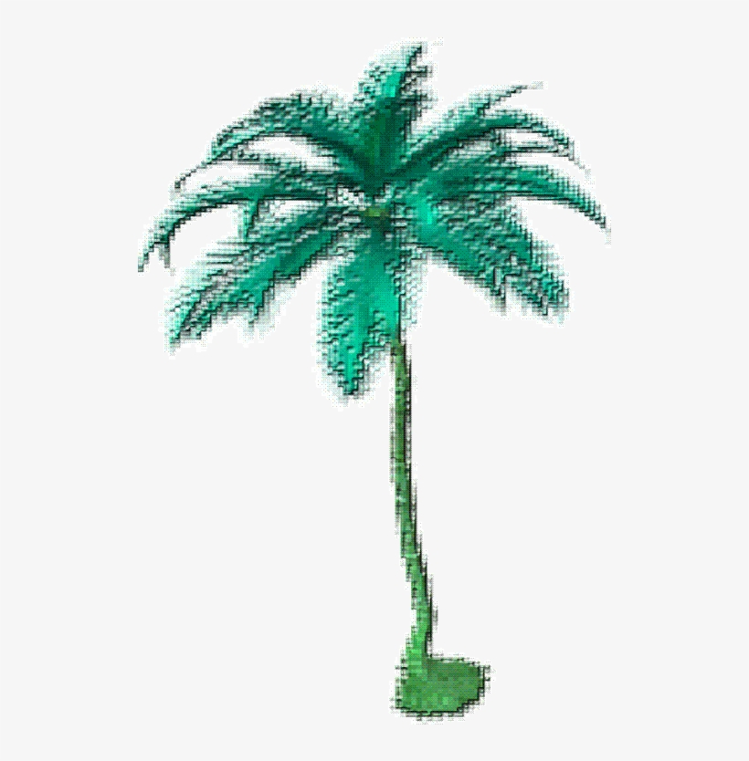 Wowlovelymystuffx Tropical Transparent Sticker Png - Palm Tree Pixel Gif, transparent png #4441782