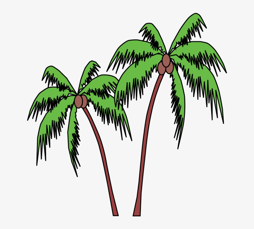 Cartoon Palm Tree Gif Clipart Clip Art - Free Transparent PNG Download -  PNGkey