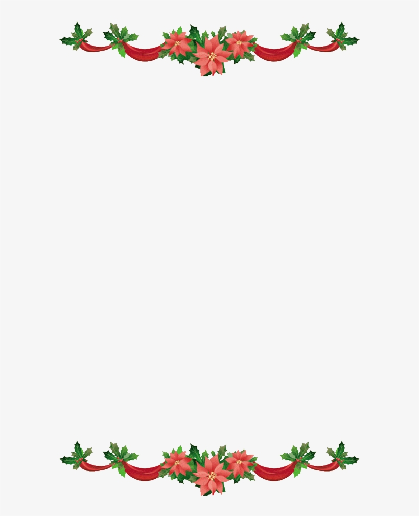 Free Christmas Borders And Backgrounds Free Christmas - Clip Art Christmas Border, transparent png #4442505