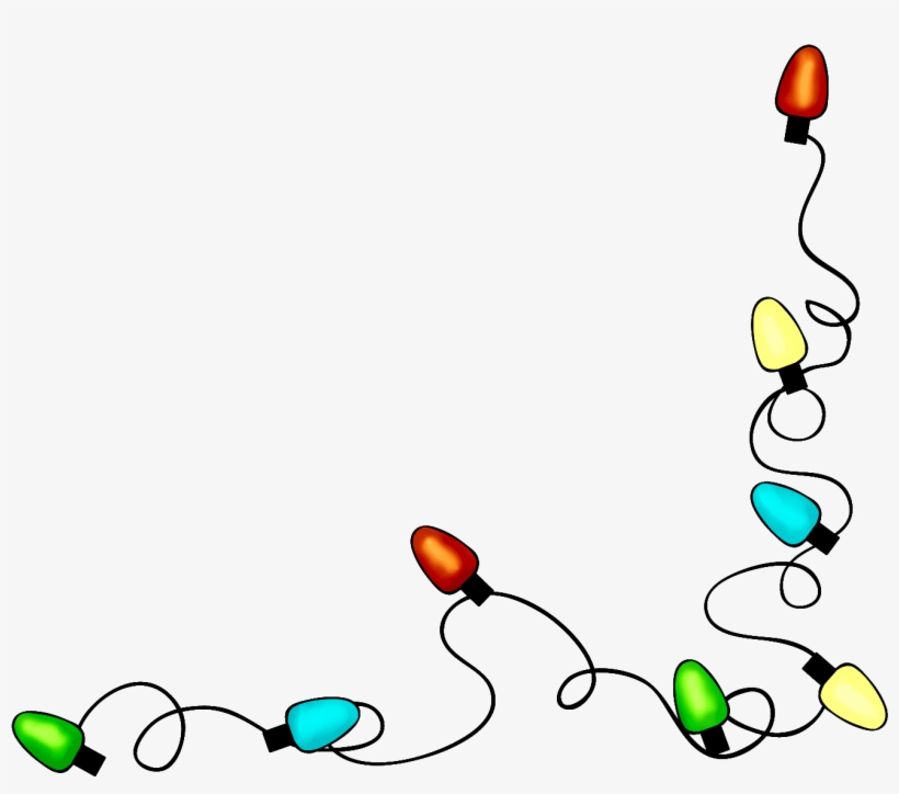 Christmas Lights Border Transparent - Transparent Christmas Lights Gif, transparent png #4442511