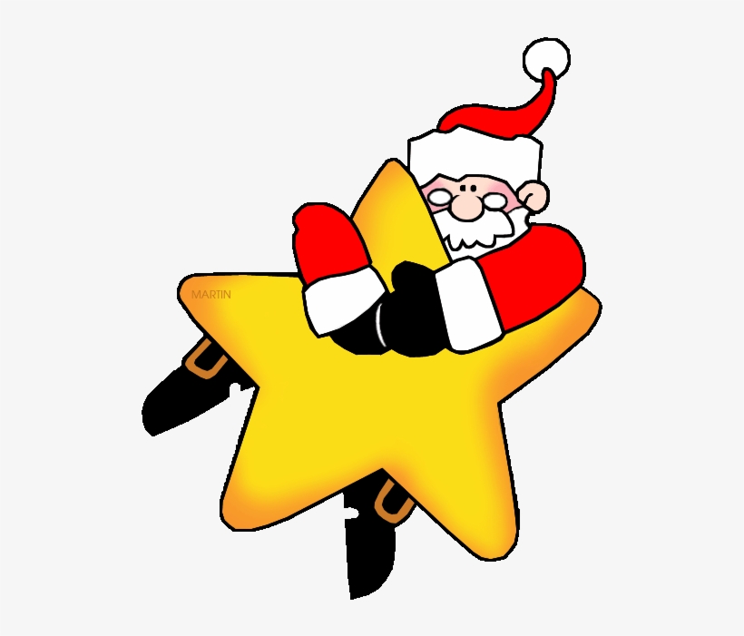 Christmas Star Clip Art Clipart Santa Claus Christmas - Christmas Star Clip Art, transparent png #4442804