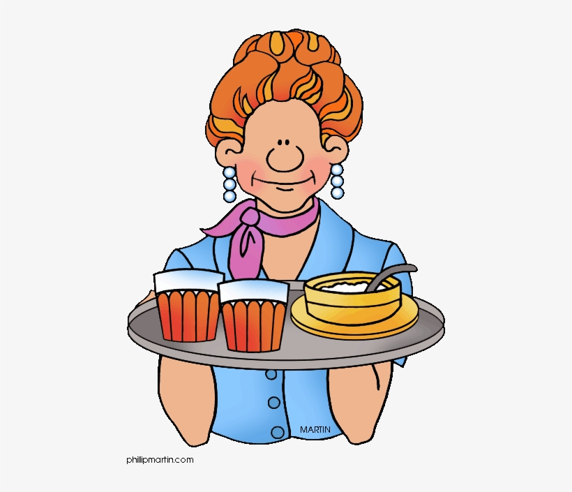 Pizza Clipart Meal - Waitress Clip Art, transparent png #4443402
