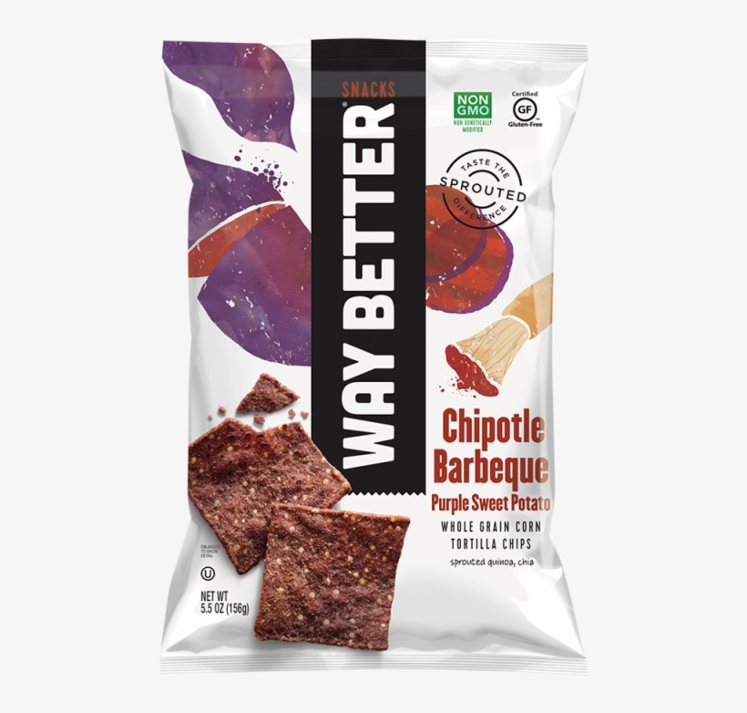 Chipotle Barbeque Purple Sweet Potato - Way Better Chips, transparent png #4443653