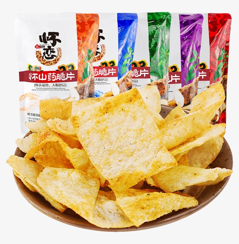 Lightbox Moreview - Huainian Yam Crisps Green Onion Ribs Flavor 80g 怀恋, transparent png #4444647