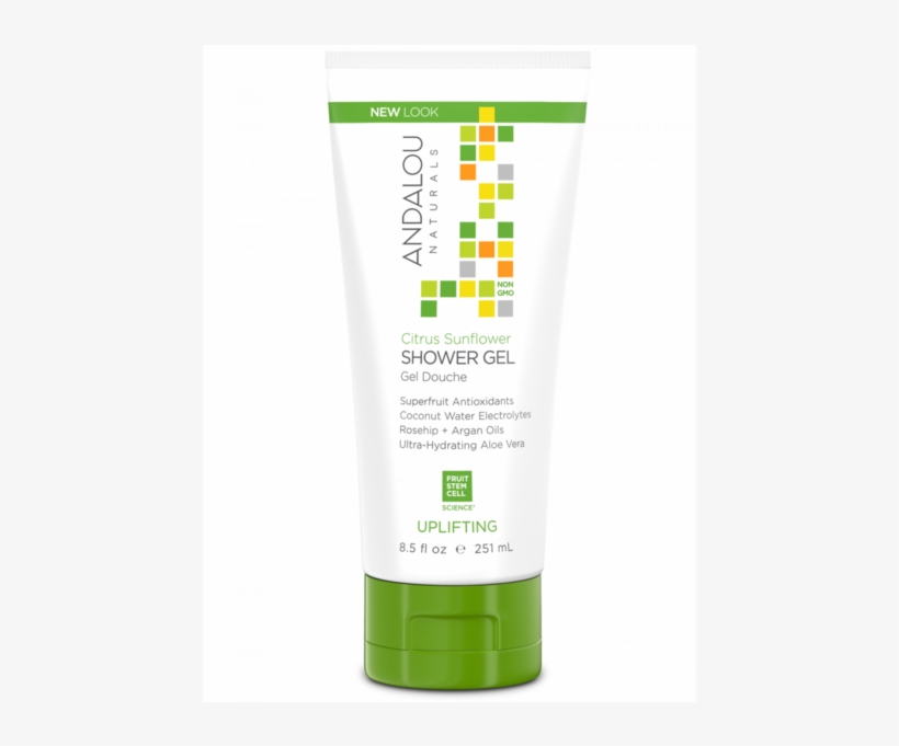 Andalou Naturals Shower Gel, Citrus Verbena Uplifting,, transparent png #4444842