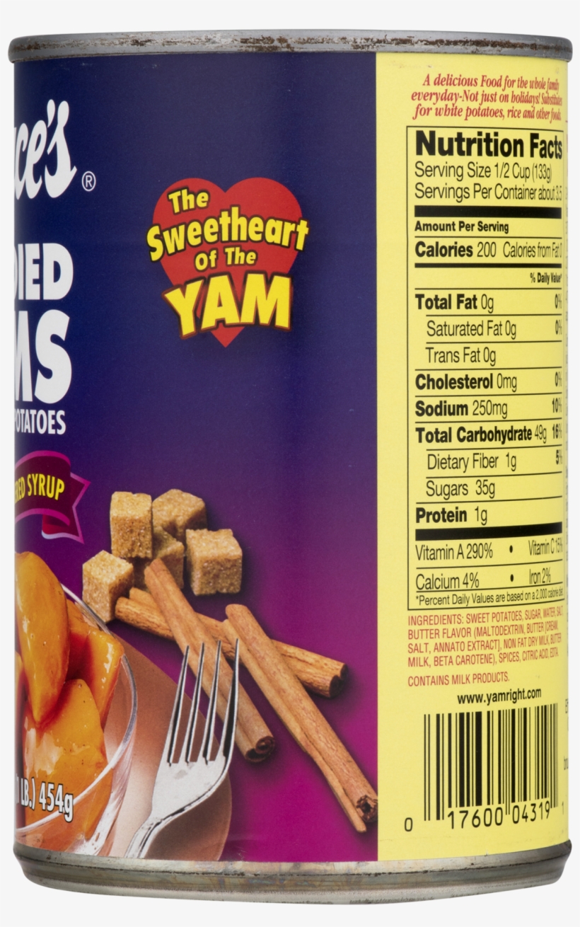 Bruce's Cut Sweet Potatoes Died Yams In Kettle Simmered - Ahold Reduced Fat Milk, Strawberry - 3 Cartons, 8 Fl, transparent png #4445167