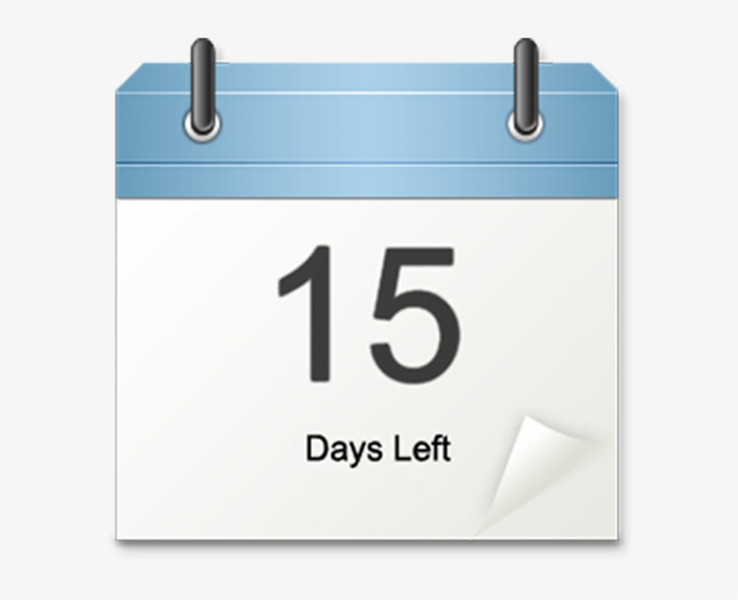 Countdown Widget On The Mac App Store - Calendar Countdown 15 Days, transparent png #4445549