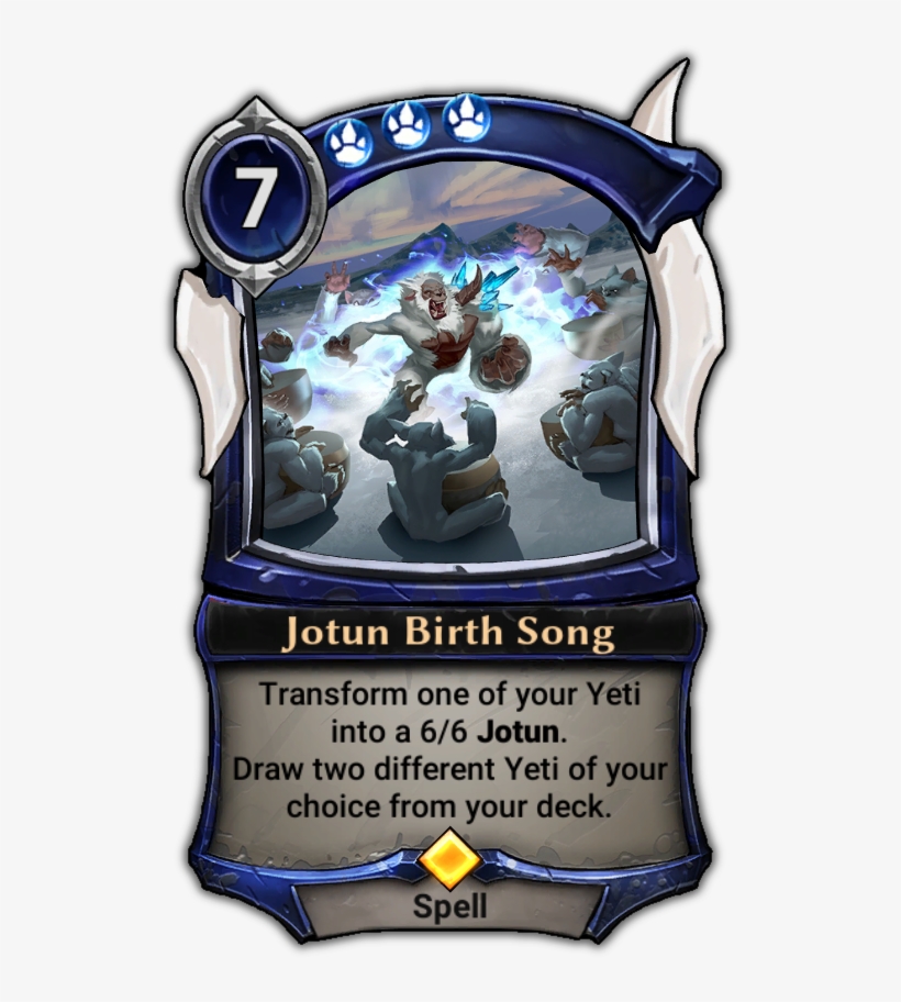 Jotun Birth Song - Eternal Card Game Dragon, transparent png #4445728