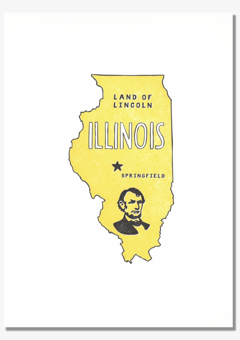 Illinois State Print - Poster, transparent png #4448118