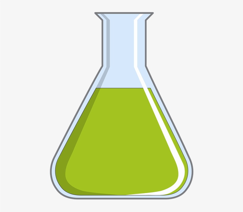 Chemistry Bottle Png - Yellow Science Flask Png, transparent png #4449405