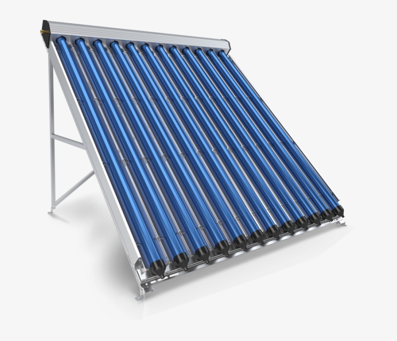 Vacuum-tube Solar Collector, 12 Pipes - Colectores Solares De Tubos De Vacio, transparent png #4449752