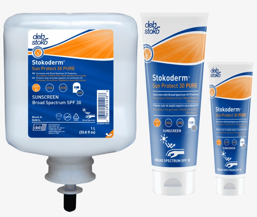 Spf30 Sunscreen, Dye Free, Perfume Free And Water Resistant, - Stokoderm Sun Protect, transparent png #4450984