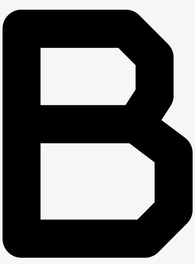 B Icon - Font Styles For B, transparent png #4451353