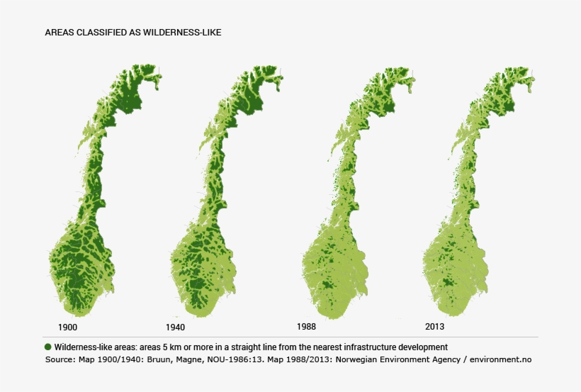 Wilderness-like Areas In Norway And Their Evolution - Norwegian Wilderness, transparent png #4452419