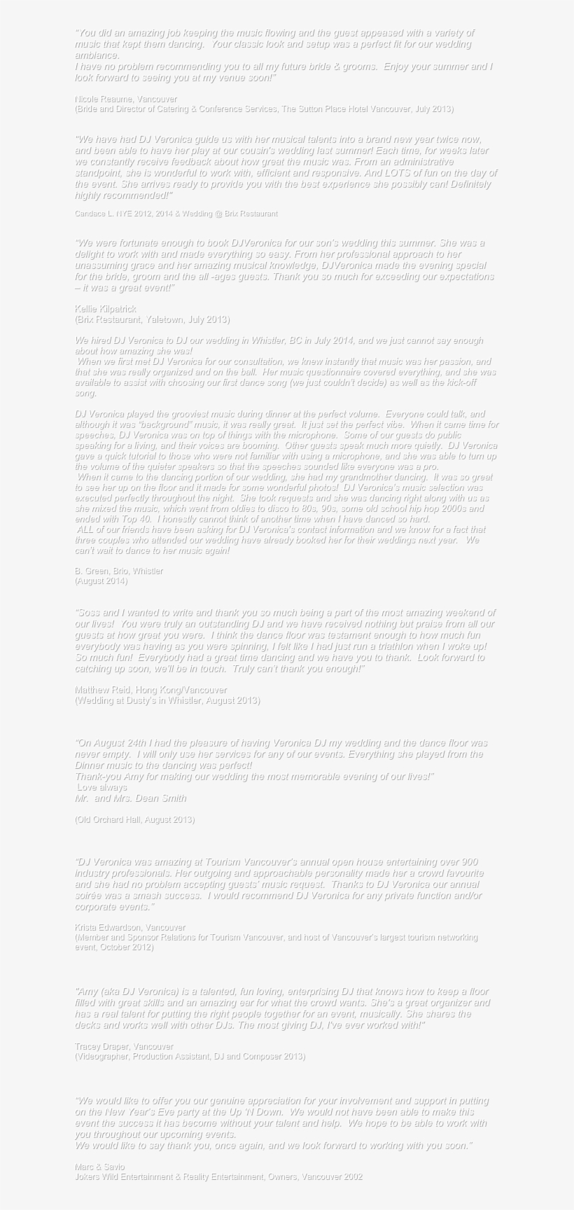 “you Did An Amazing Job Keeping The Music Flowing And - Document, transparent png #4452516