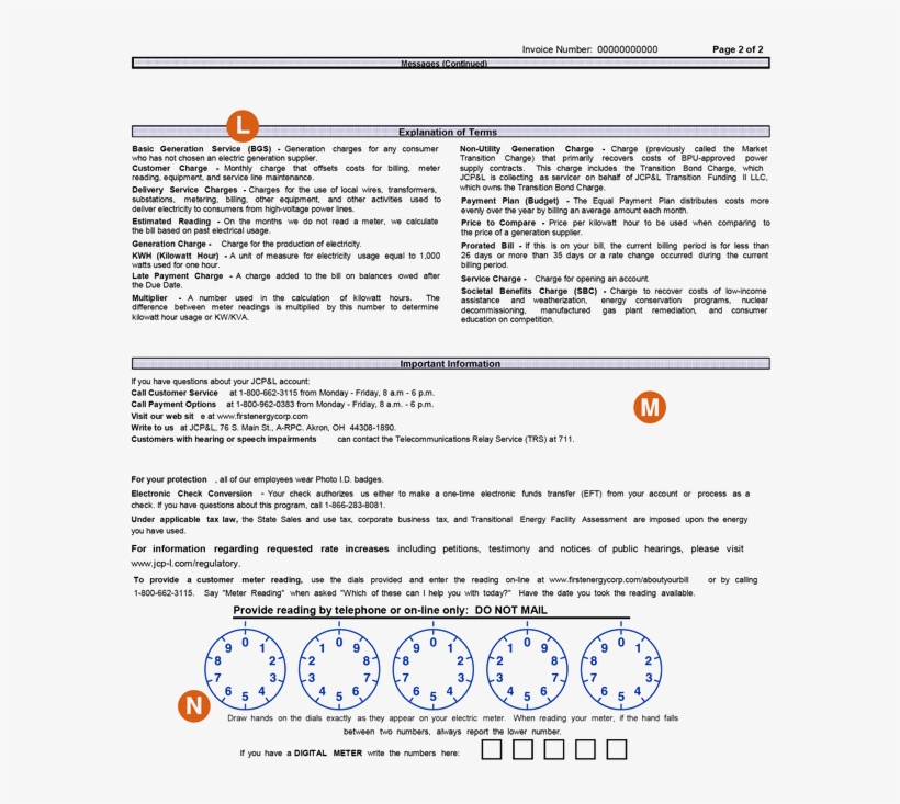 Jcpl Bill Back - Jcpl Sample Bill, transparent png #4452926