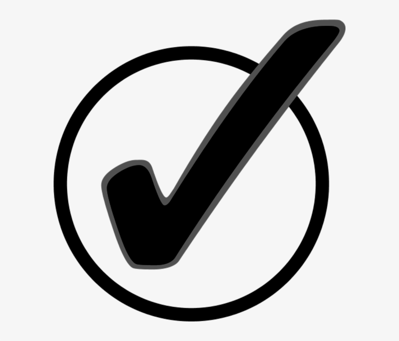 Checkmark - Check Mark In A Circle, transparent png #4453331