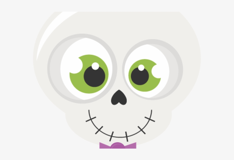 Cute Skeleton Face Clipart, transparent png #4454698