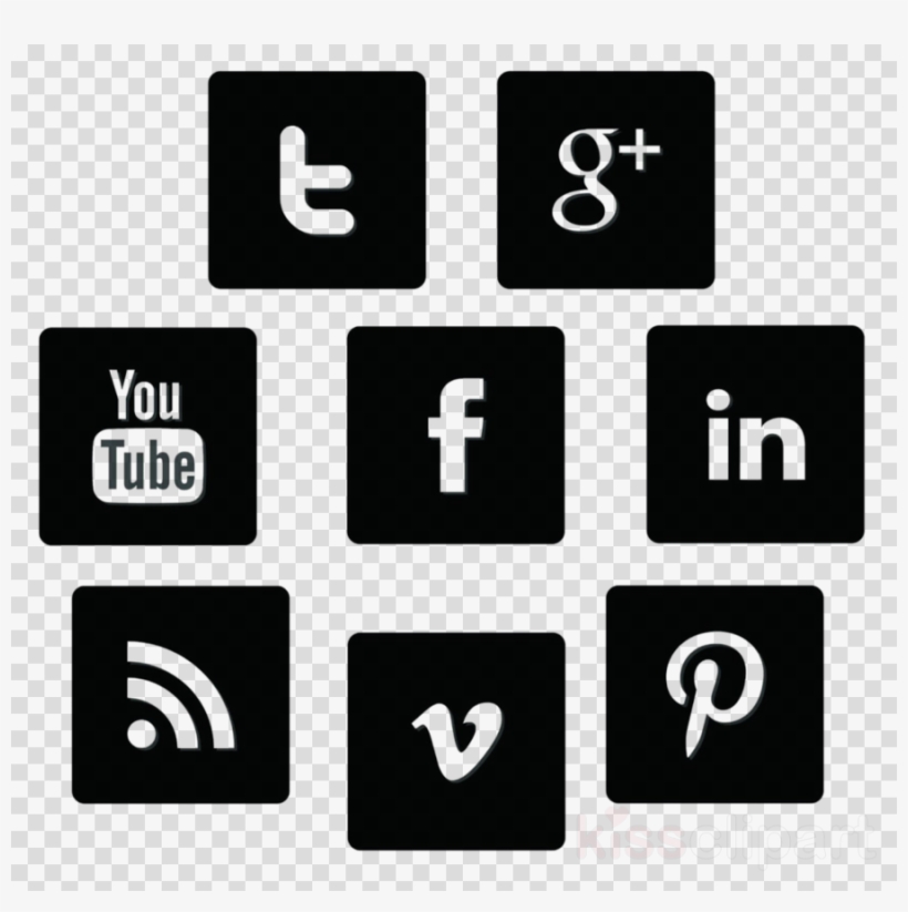 Social Media Icons Clipart Social Media Computer Icons - Youtube, transparent png #4454850