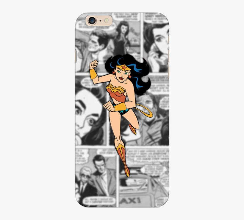 Wonderwoman Comic Phone Cover - Iphone 6 Plus & 6s Plus Embossment, transparent png #4455472