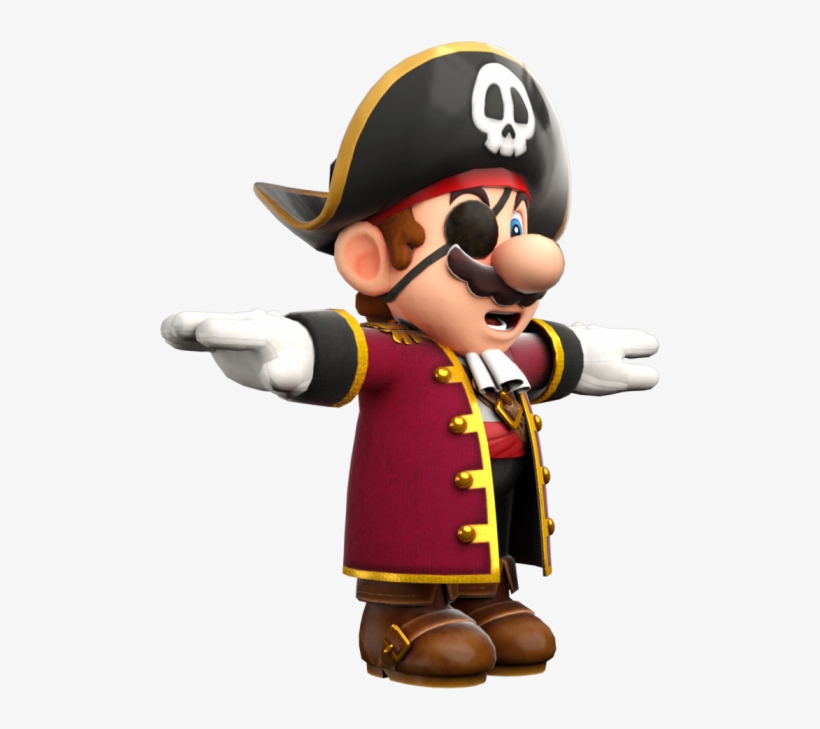 Download Zip Archive - Super Mario Odyssey Mario Pirate, transparent png #4455923