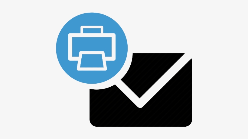 Auto Print & Mail - Print And Mail Icon, transparent png #4456281