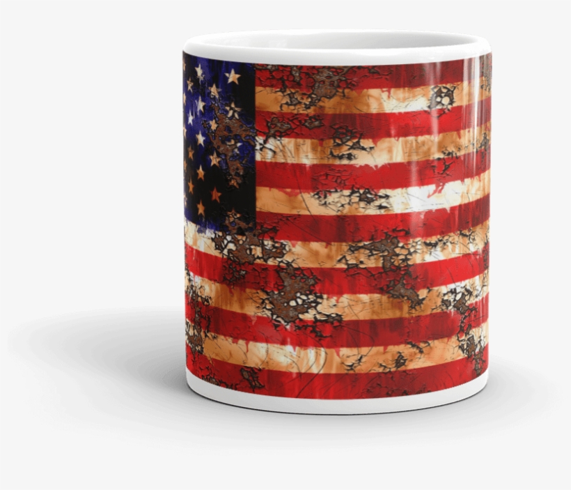 Usa Flag Grunge Coffee Mug - Zazzle Verwitterte Rostige Amerikanische Flagge Hüllen, transparent png #4457399