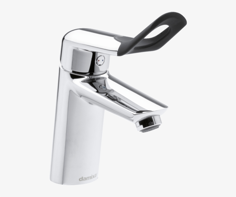 Danish Designed Clover Easy Basin Mixer - Damixa Clover Easy Waschtischarmatur, Chrom/schwarz, transparent png #4457454