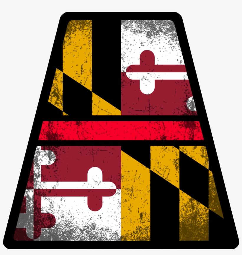Mdtetgrunge V=1510424353 - Maryland State Flag, transparent png #4457511