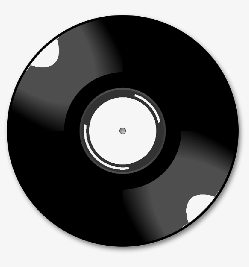 Black Disco Music Icon - Music Cd Png Icon, transparent png #4458240