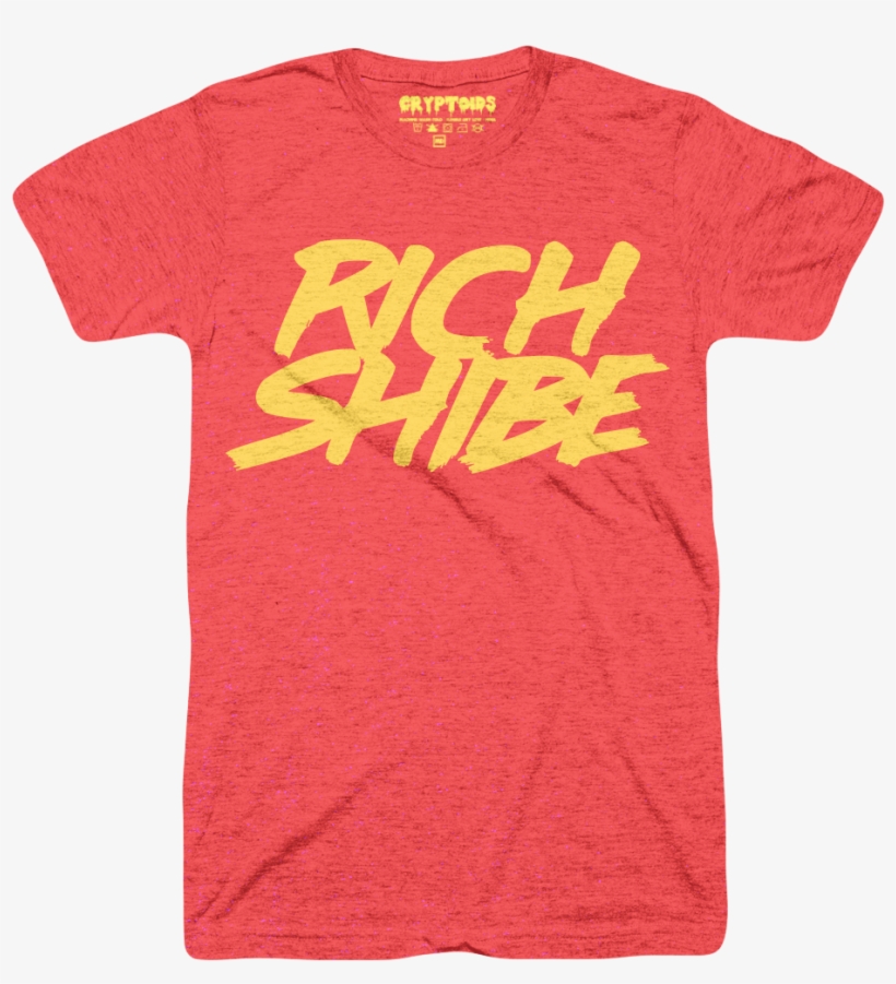 Rich Shibe Vintage Heather Red Tri Blend - T-shirt, transparent png #4458514