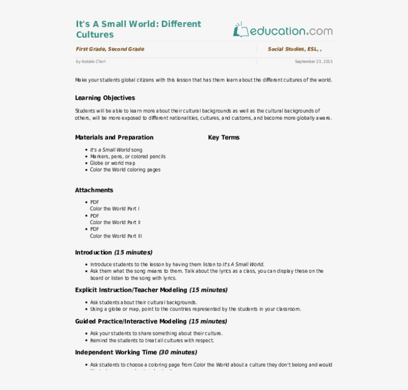 It's A Small World - Lesson Plan For Social Science Class 8, transparent png #4461381