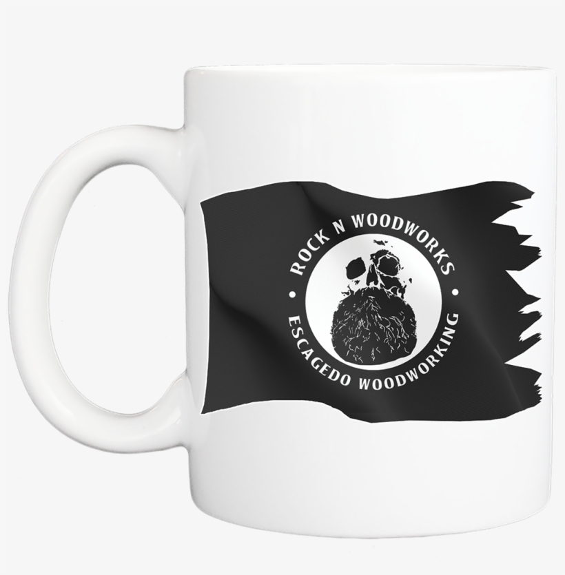 Rock N Woodworks Pirate Flag Logo Mug - Nike Fc Flag Crest Shorts, transparent png #4461382