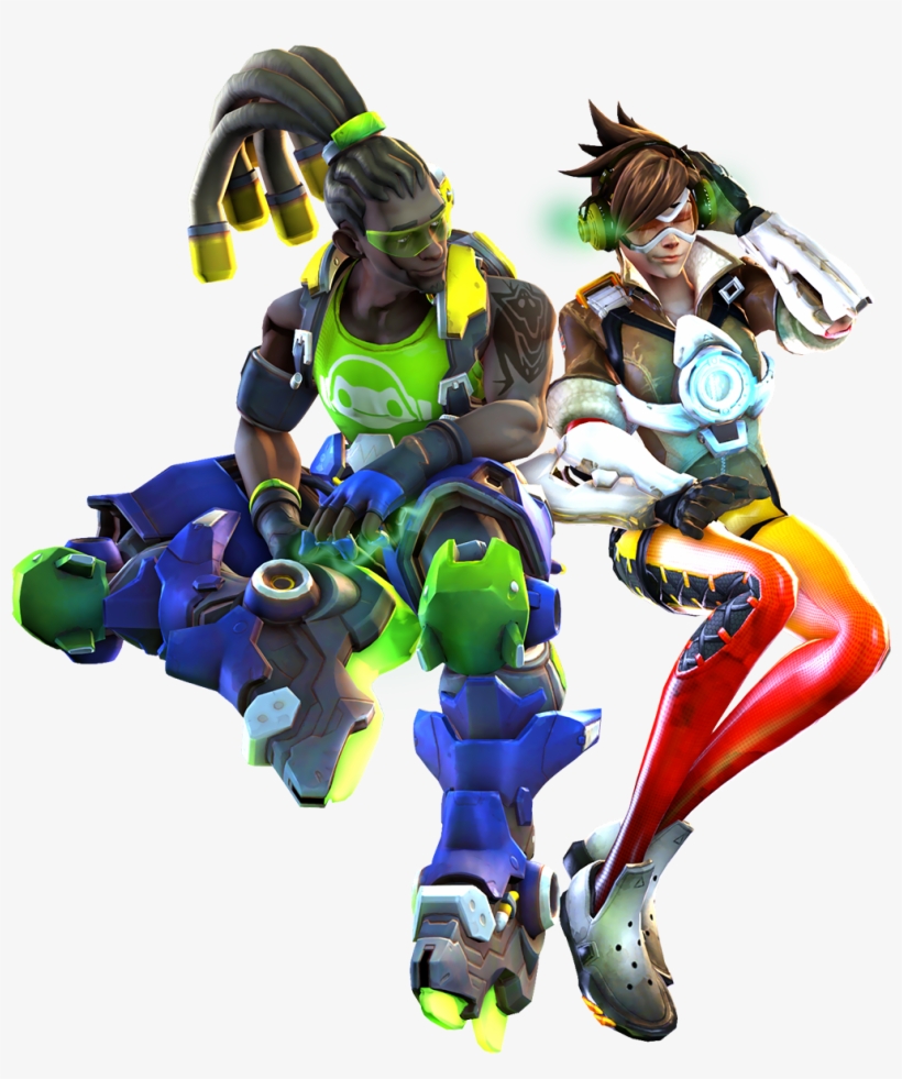 Uberchain On Twitter - Overwatch Tracer And Lucio, transparent png #4461388